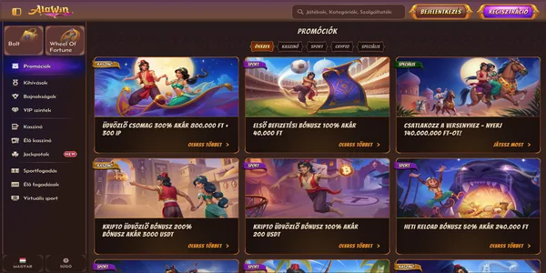 Alawin Casino uvitaci bonus  na mobile