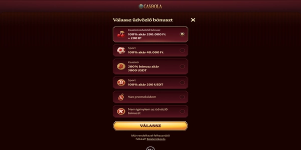 Casoola Casino registracia  na mobile