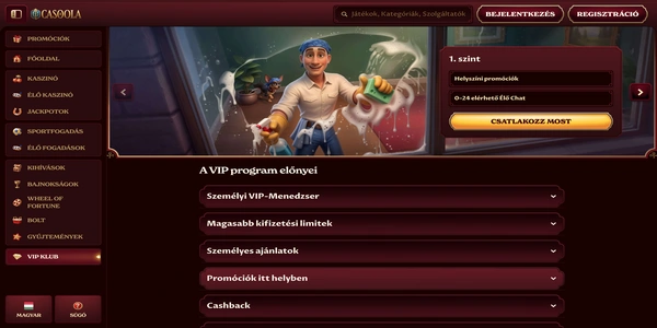 Casoola Casino vip program  na mobile